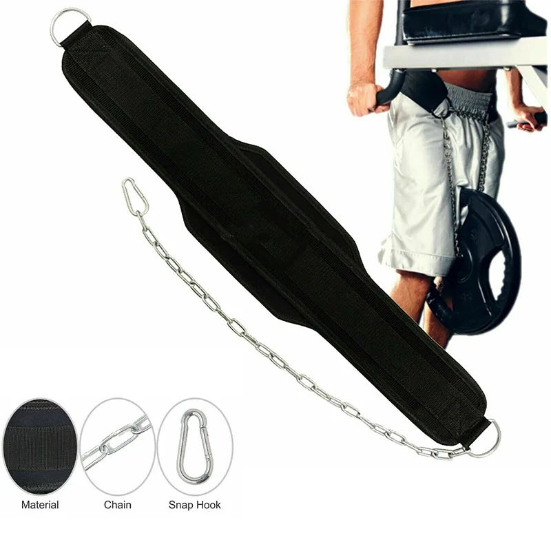 Weight Lifting Belt For Dips And Pullups