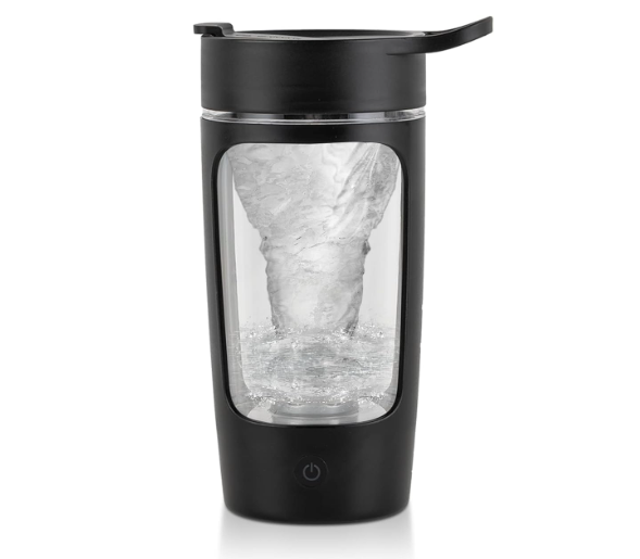 Automatic portable shaker bottle