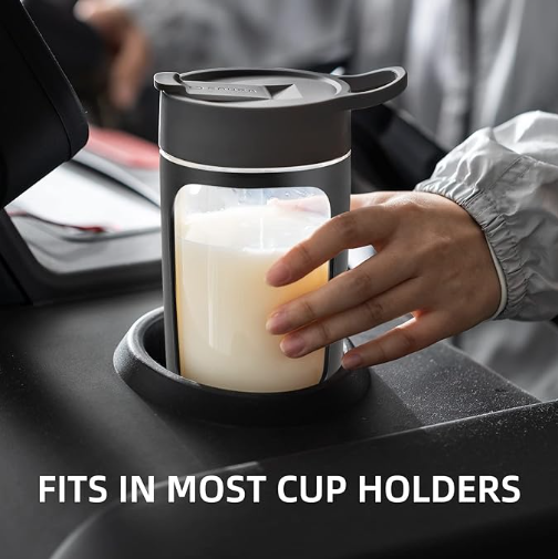 Automatic portable shaker bottle